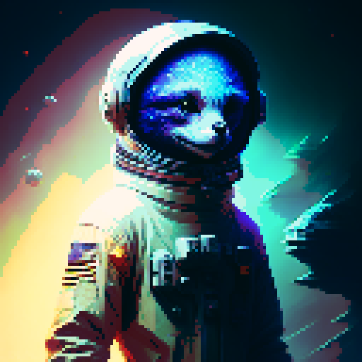 Space Galaxy pixelated portraits