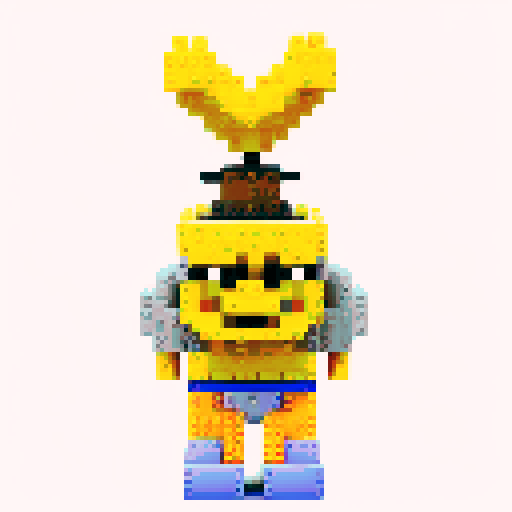 Sponge bob pixel lego 