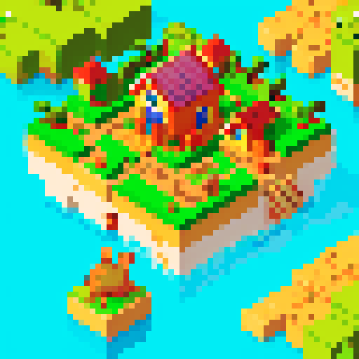 A pixelated land full of money, crypto and all of these rats running around