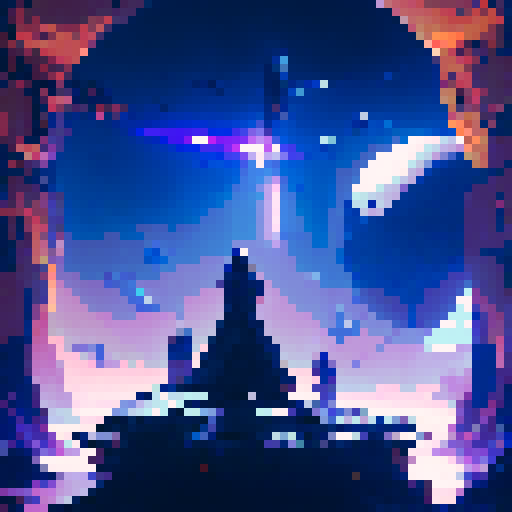 Battle in spaceship, robot who shoots lasers, brave female swordsman wielding lightsaber, epic battle, RPG