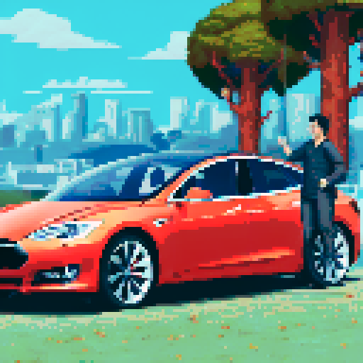 Give me a background for a family of four loading up their Tesla to leave San Francisco with trash and needles and homeless surrounding them