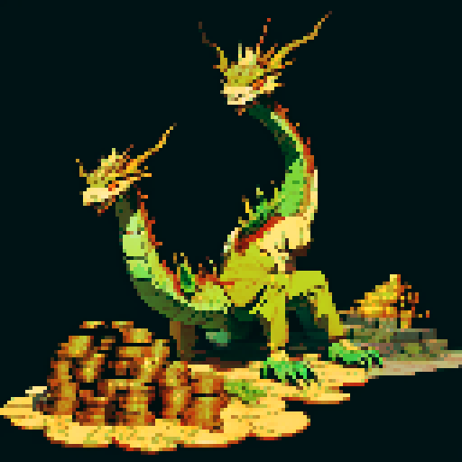 dragon, hoard of gold coins, dragon laying on pile of gold coins, dragon lounging, dragon alone, full-body image of dragon
