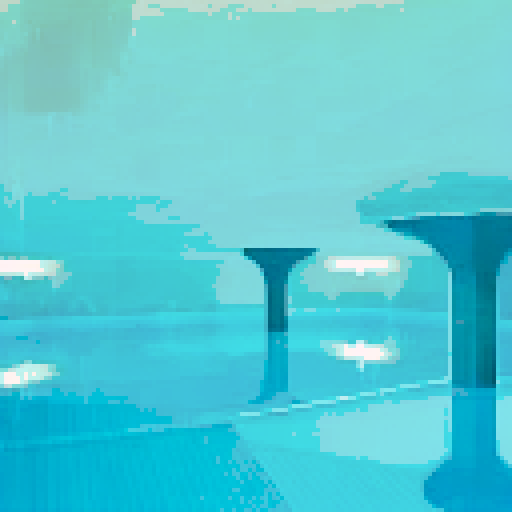pool, clean, bright, indoors, water, sRGB, pixel art, background