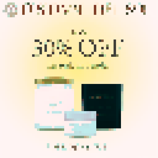 Magicl witchy text saying "50% OFF"