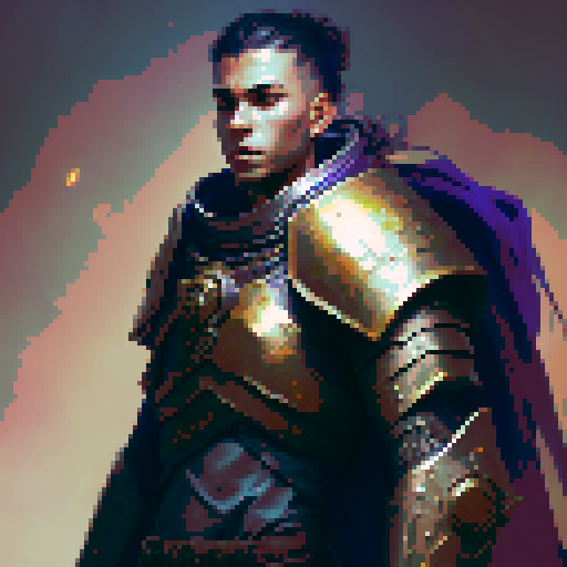 Human Male Paladin, Strong and tough, adorned in large plate armor, emanating a godly aura, basked in the radiant sunlight, wielding a mighty mace, In a stoic pose, ready for battle in a fantasy Medieval RPG style