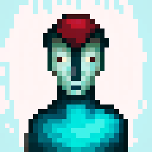 red cape, game icon, 32x32 pixel art, sRGB, skill art, close up, portrait, flowing fabric, intricate folds, vibrant crimson, textured embroidery, dramatic lighting, dynamic shadows, detailed stitching, glossy sheen, pixelated texture