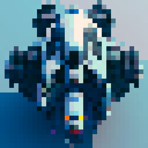 Futuristic space ship modeled after the sentinels from the matrix  from a top down view