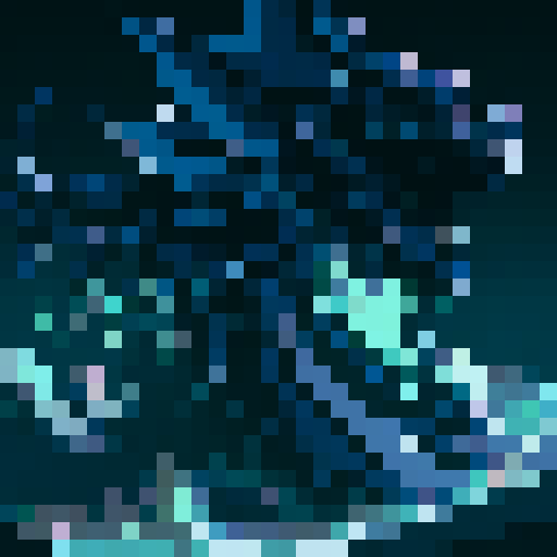 leviathan face with black background