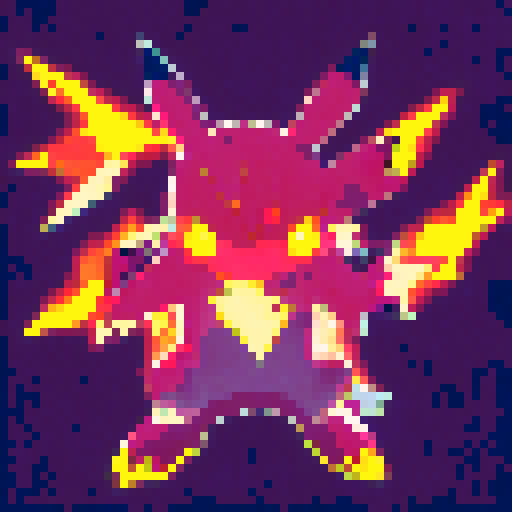 Electric sparks crackling, a fierce Pikachu charges forward, ready to battle against a towering Charizard wreathed in flames