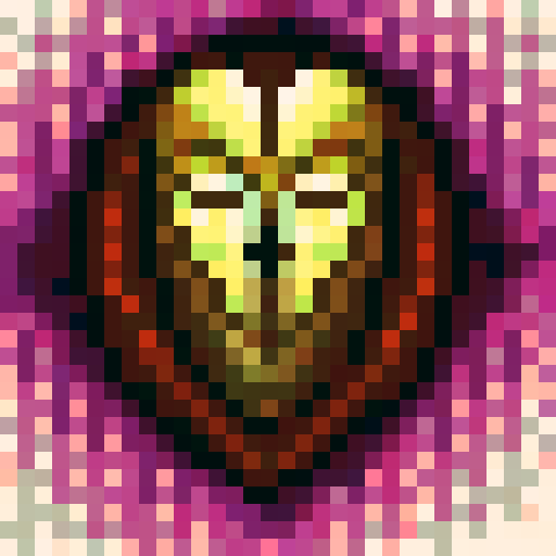 headshot of a bold, fierce, yet slightly adorable humanoid creature with a semi-profile, featuring glowing eyes, and flowing, ethereal hair, no background