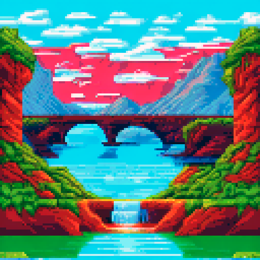 New Year's red background, with small green gifts