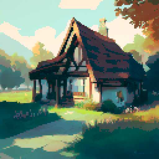 landscape, sunset, artstyle, illustration