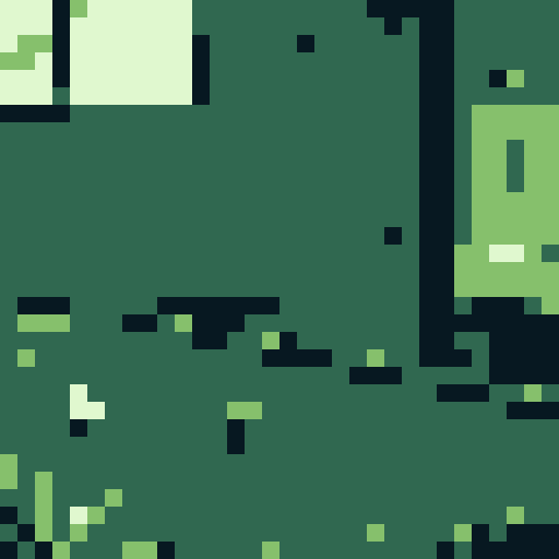 old pool table in a game boy style