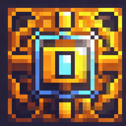 A gleaming crystal shield reflects a fiery dragon's breath in a bold, stylized art nouveau illustration.