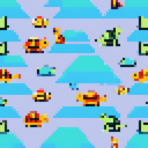 cat, dog, turtle, goldfish, standing together