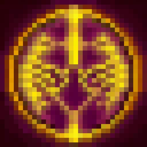 Dark purple swirls, skeletal hands, and glowing eyes converge in a hauntingly ominous 32x32 skill art icon for The Necromancer's ability: Ominous Leeching.