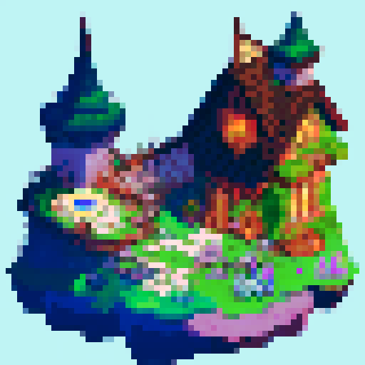 Mid evil pixel landscapes  
