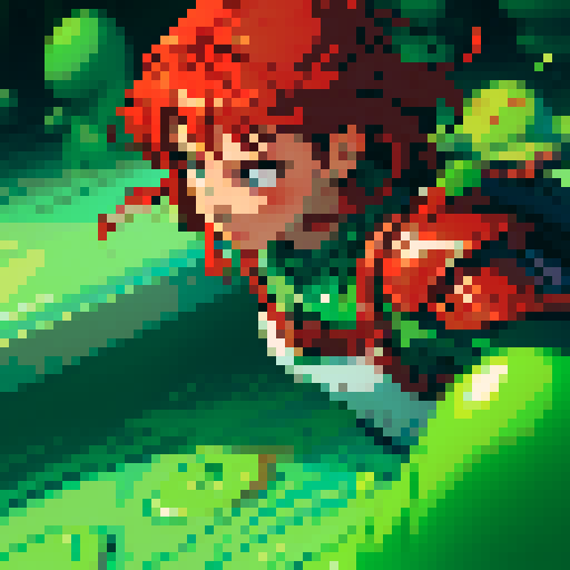 hero sinking into slime, hero drowning in slime, hero has red hair, hero has silver armor, reaching up, panic, sinking deep into the goo