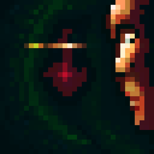 Women face party shadow on side of the screen looking amazed 