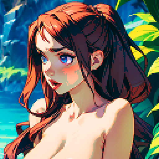 bust shot of sexy naked woman being stimulated