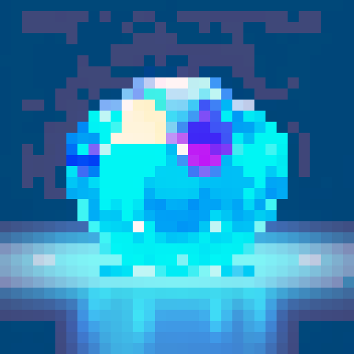 Glowing crystal
