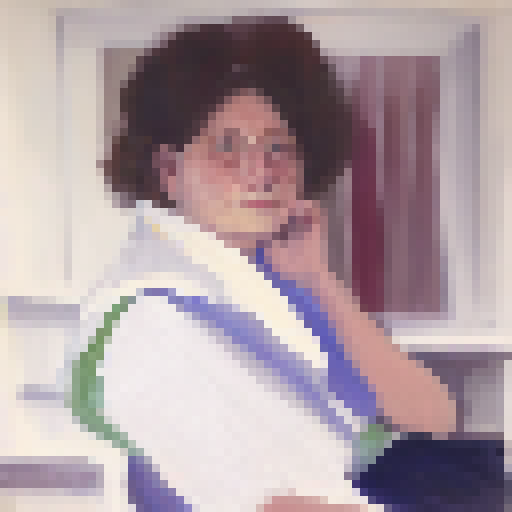 Image of a sitting woman