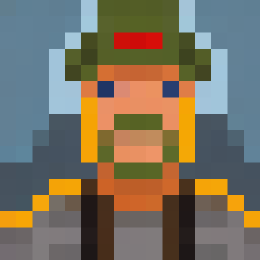 "Create a pixel art close-up portrait of a fierce dragon guarding its NFT game icon treasure hoard, with gleaming golden scales, piercing red eyes, and smoke billowing from its nostrils."