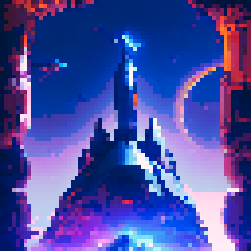 Battle in spaceship, robot who shoots lasers, brave female swordsman wielding lightsaber, epic battle, RPG