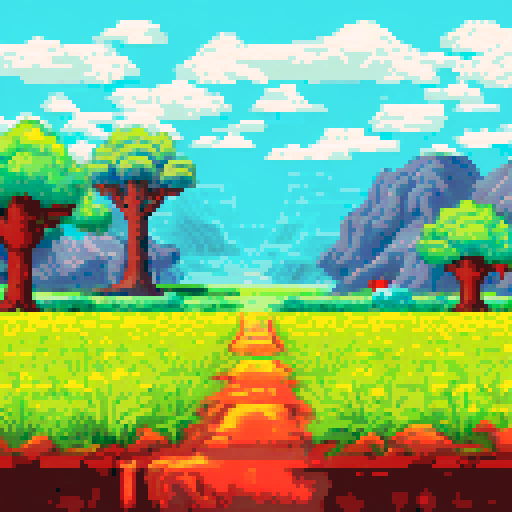 yellow grassland, no mountains, a few trees in background