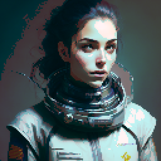 Девушка в крови смотрит на гильотину