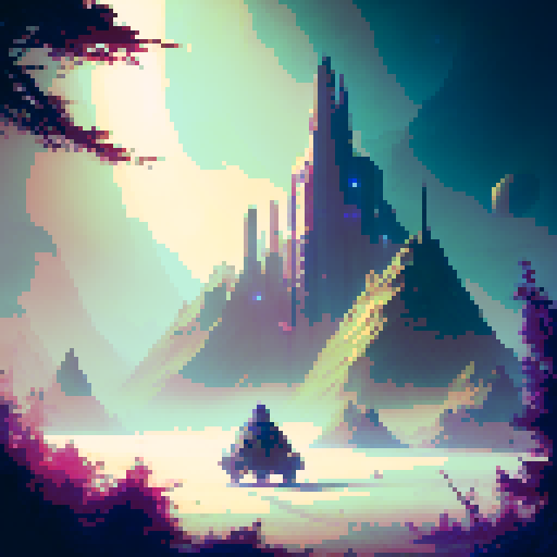 pixel top down level, beautiful art