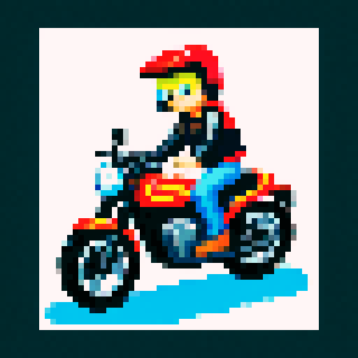 
man on a motorbike