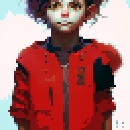 guy with identity as devil but hides as a human boy with greenscreen behind