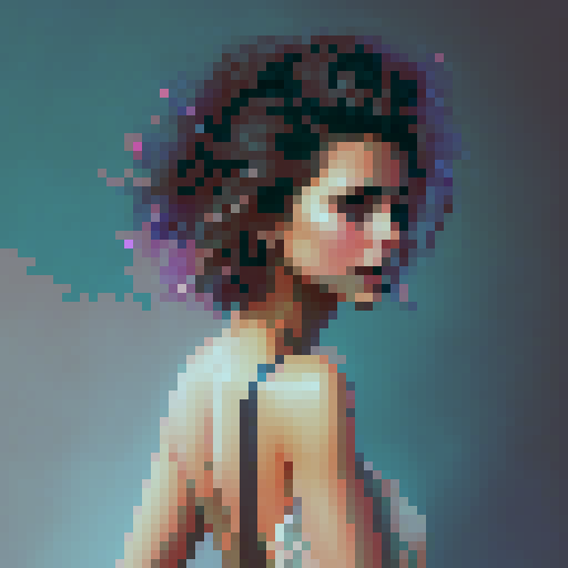 beautiful Latina young woman, bobcut, strapless shirt, jeans, high heels, beach, smile