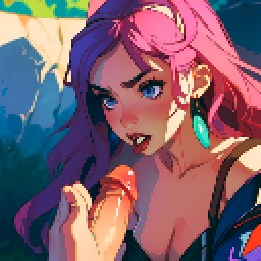 sexy naked woman giving blowjob to penis, oral sex, realistic porn