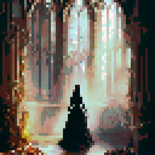 Stained glass, Gothic architecture, intricate details, sunlight filtering, reflecting colors, ornate frames, geometric shapes, and dramatic shadows - Design a stained glass window with a medieval castle, towering over a forest of autumn trees, surrounded by a moat filled with shimmering water and guarded by a fierce dragon.