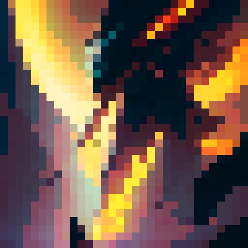 "Create a dynamic, action-packed image of a fierce warrior wielding a magical sword against a fiery dragon in the style of Japanese anime."