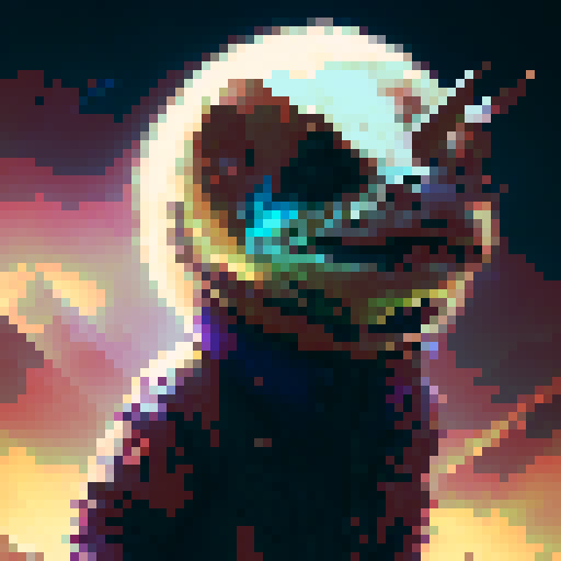 A game logo for "axblade" and make it pixelated