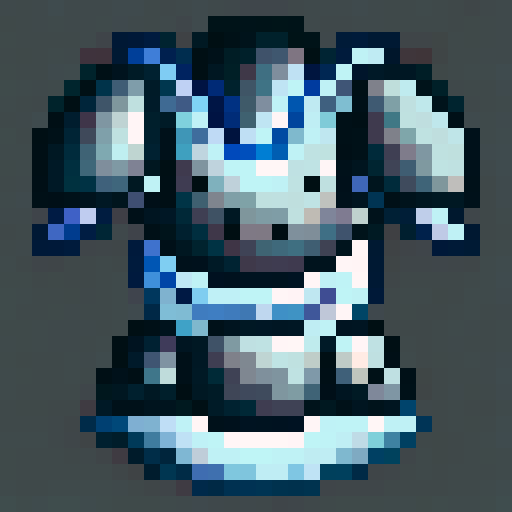 pitch black armor with white trim