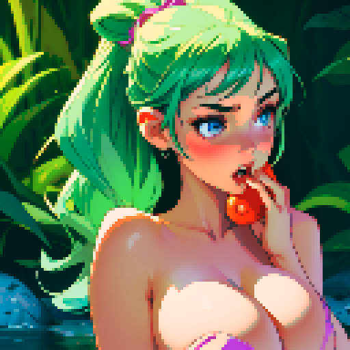 sexy naked woman giving blowjob