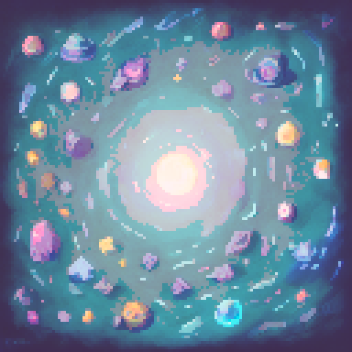 black cat with orange eyes, wandering through galaxies and space, surrounded by planets and comets