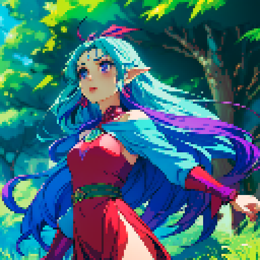 Blue goddess. Red Goddess. Green Goddess. Purple Goddess.