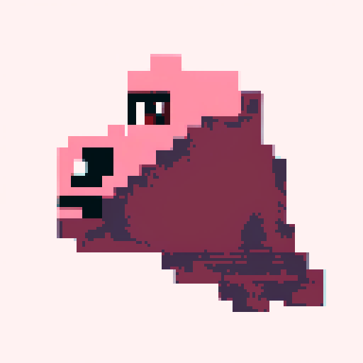 pixel art with a white background and a contour for the shape