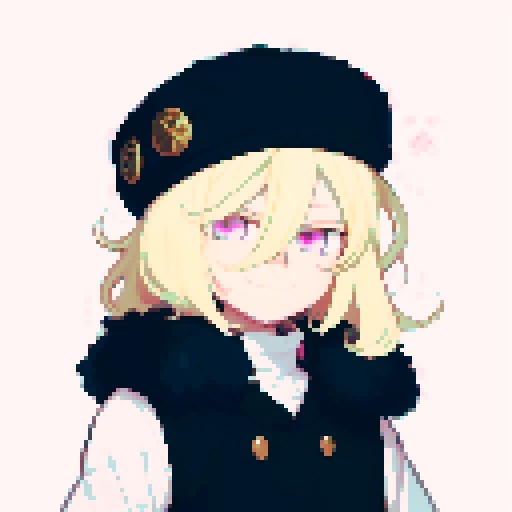 Pink eyes, smile, male, blonde hair