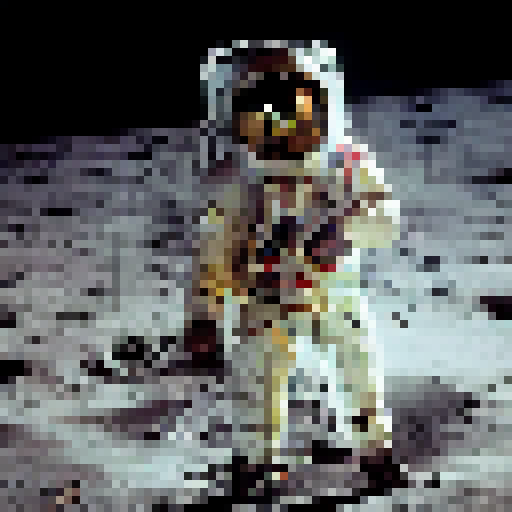 Man on the moon photo