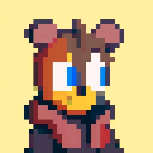 evil robot, dark, pixel art, sRGB, upper body portrait, looking away