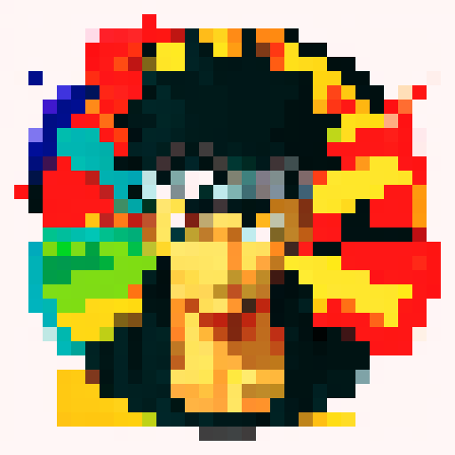 Naruto anime mask, vibrant colors, detailed pixel art, sRGB palette, fierce expression, intricate patterns, stylized shadows, dynamic motion, iconic symbol, textured brush strokes