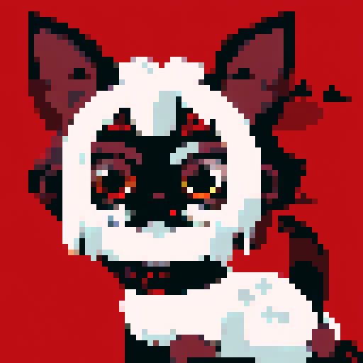 Siamese cats, Japanese features, character portrait, close up, anime style, pixel art