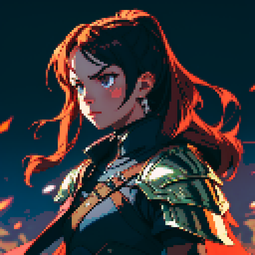 Sprite of a Warrior With Skull armor