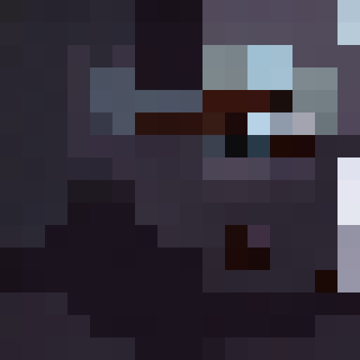 front on face zoomed in with glasses